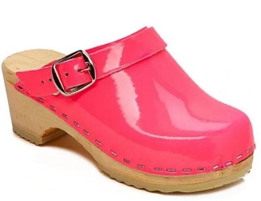 NEON PINK CLOGS